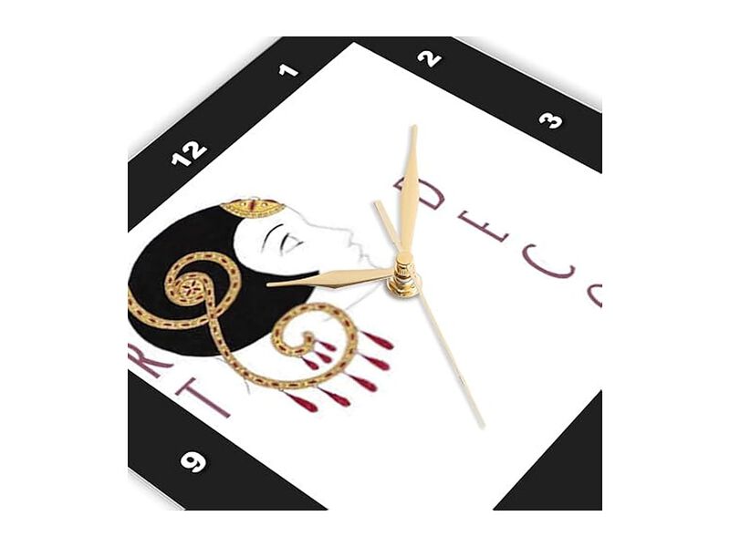 Deco Black Border Wall Clock 10 Inch Home Decor image number 3