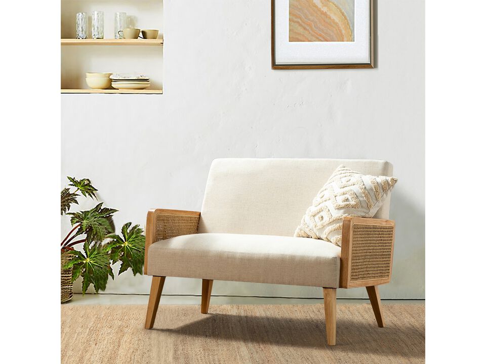 Handcrafted Rattan Loveseats for Living Room