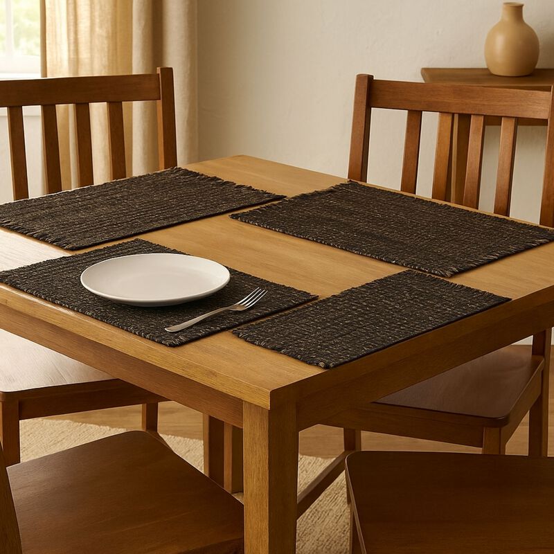 Park Designs Charcoal Tweed Placemat Set of 4