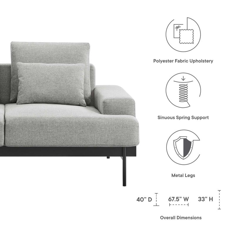 Proximity Upholstered Fabric Loveseat image number 6
