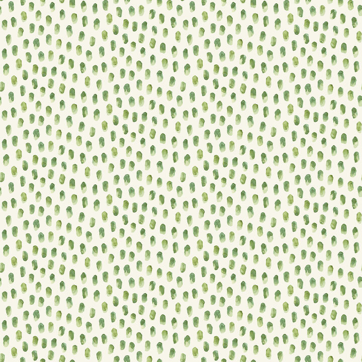 Sand Drips Green Painted Dots Wallpaper