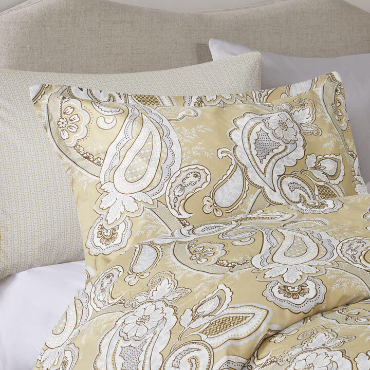 Gracie Mills Juarez 9-Piece Modern All over Paisley Print Comforter Set with Sheets