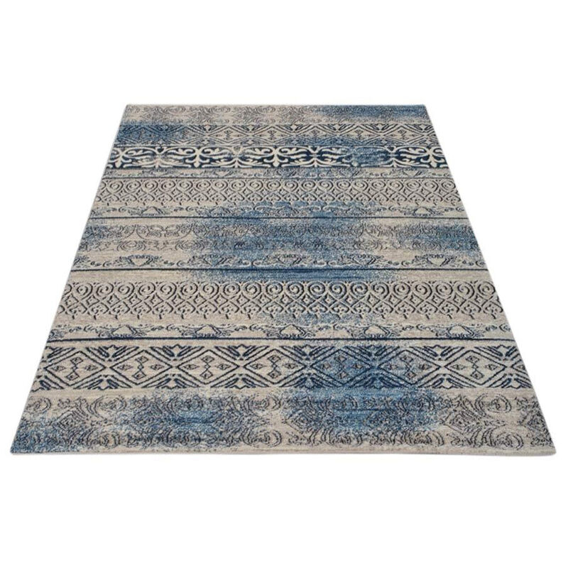 RUGSOTIC CARPETS MACHINE MADE HEATSET POLYPROPYLENE AREA RUGS  - Rectangle Shape, Contemporary Modern Design, Midium Pile Machine Made Area Rugs (M00005) image number 2