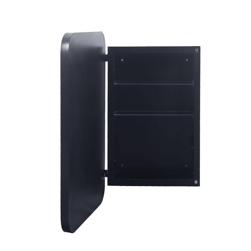 ELEMENT ACE Recessed Metal Framed Medicine Cabinet with Adjustable Shelves and Mirror image number 7