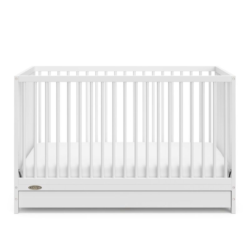 Graco Teddi 5-in-1 Convertible Crib with Drawer - White