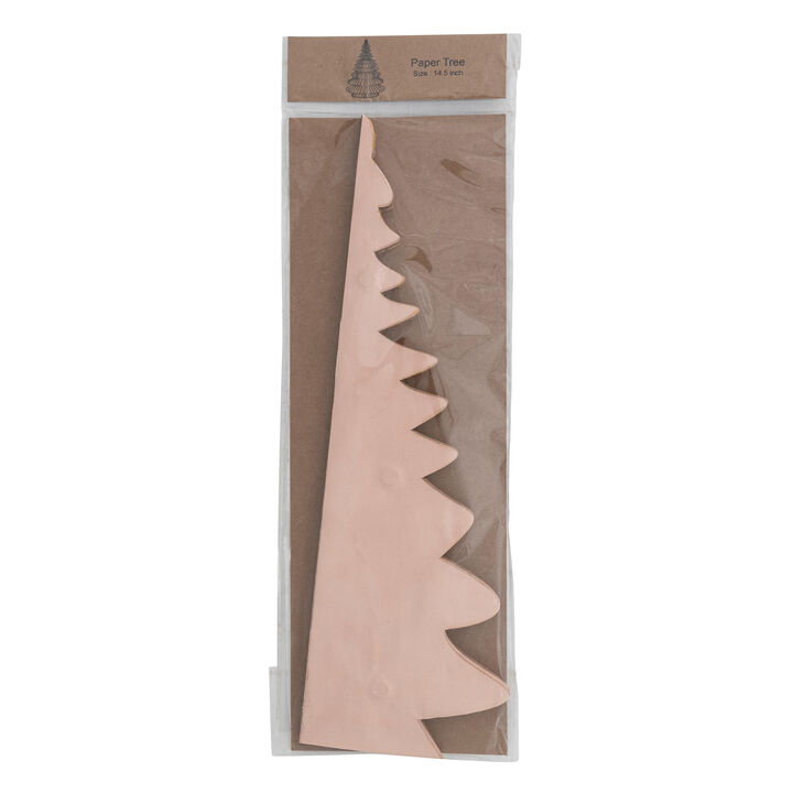 Peach Honeycomb Tree in Recycled Paper