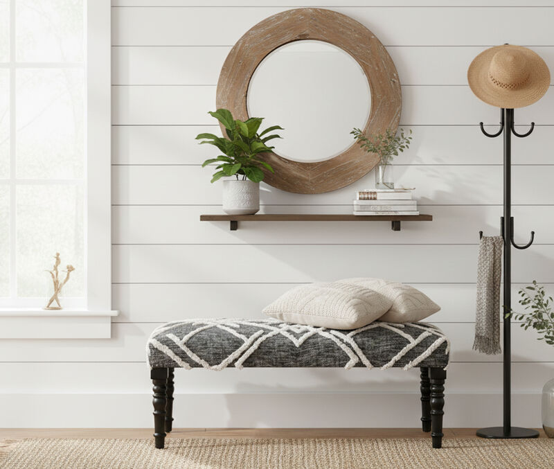 Autumn Contemporary Upholstered Accent Bench image number 5