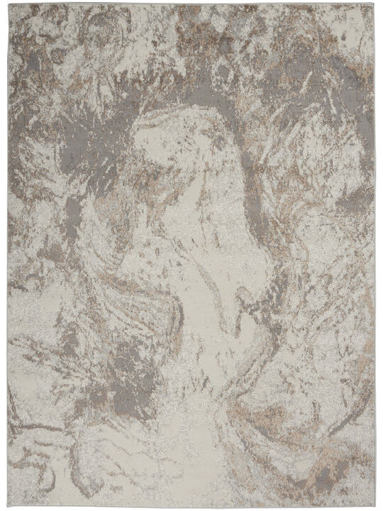 Elation ETN02 Ivory/Gray 4' x 6' Rug