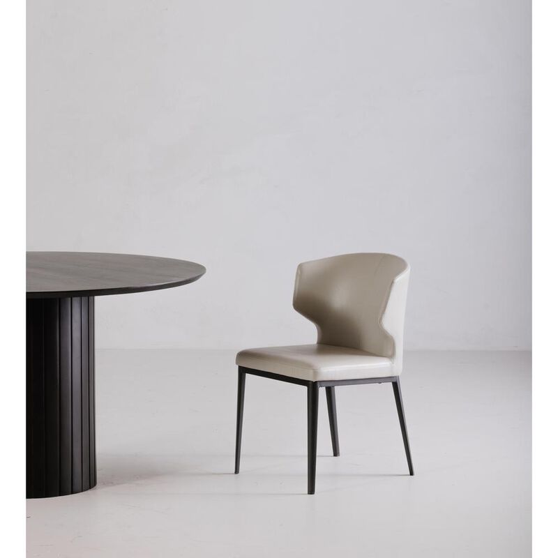 Moe's Home Collection Delaney Dining Chair Beige-Set Of Two