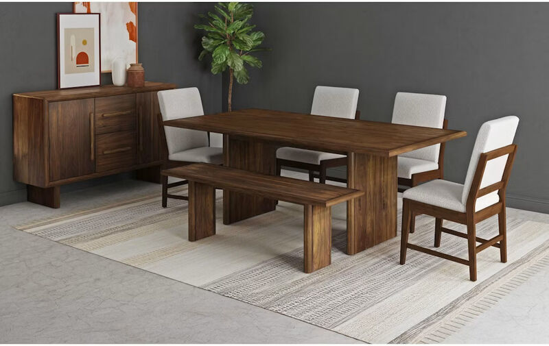Brisbane Brown 78" Dining Table image number 7