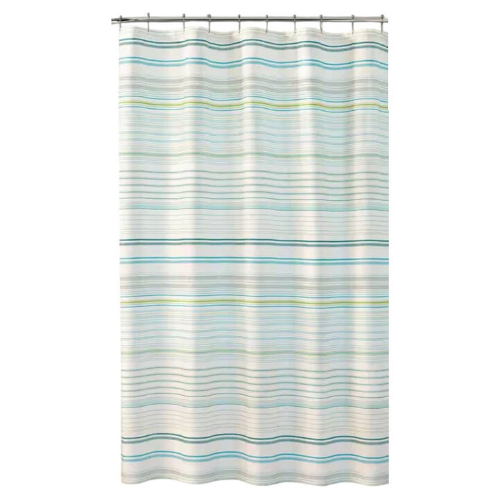 Elegant Inspired Cabana Stripe Shower Curtain For Bathroom