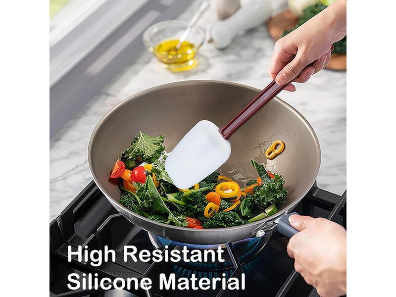 KSIFJRTO Silicone Spatulas Heat Resistant.Commercial Spatula for Cooking