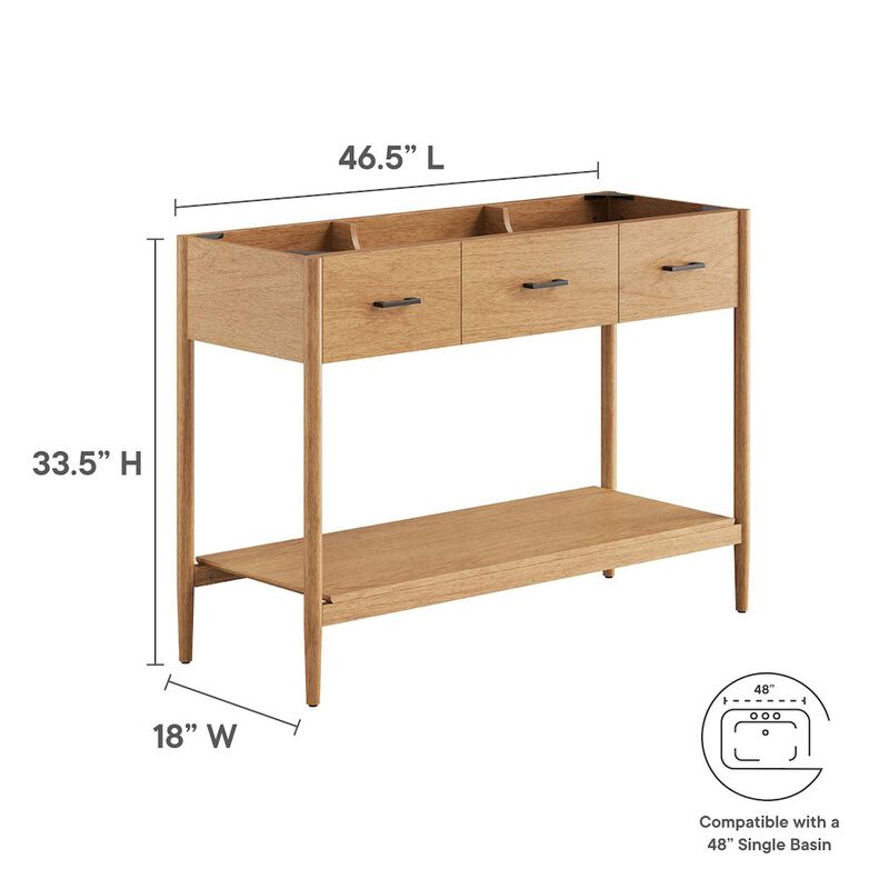 48&rdquo; Single Sink Bathroom Vanity Cabinet (Sink Basin Not Included) image number 2