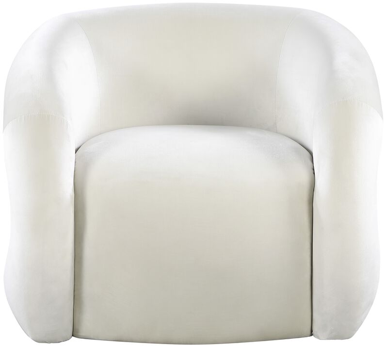 Meridian Furniture Roxbury Cream Velvet Accent Chair image number 4