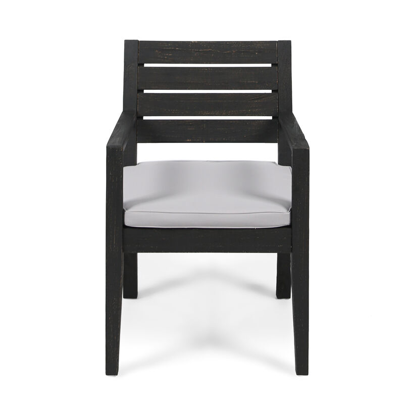 Sodwom Outdoor Acacia Wood Dining Set image number 4
