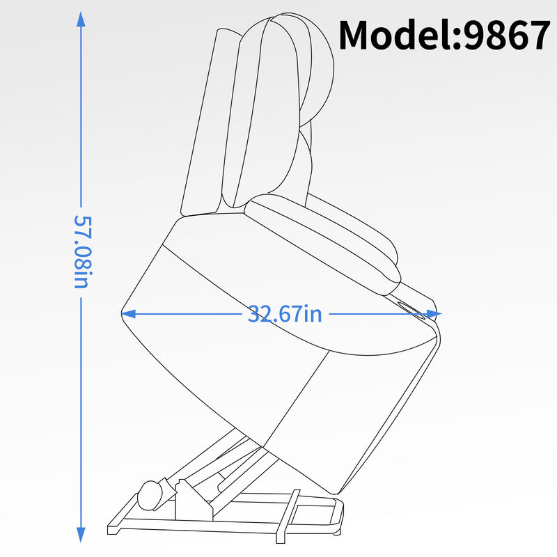 Up to 350 LBS Chenille Power Lift Recliner Chair, Heavy Duty Motion Mechanism with 8-Point Vibration Massage and Lumbar Heating, USB and Type-C Ports, Stainless Steel Cup Holders, Brown