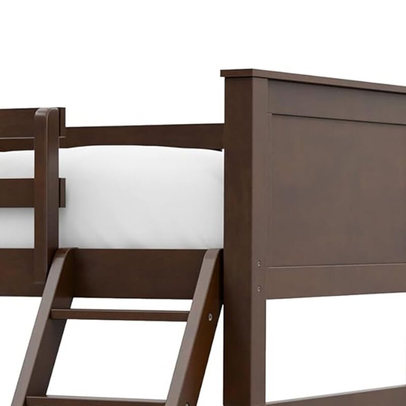 Zedy Bunk Bed with Ladder and Guardrails image number 3