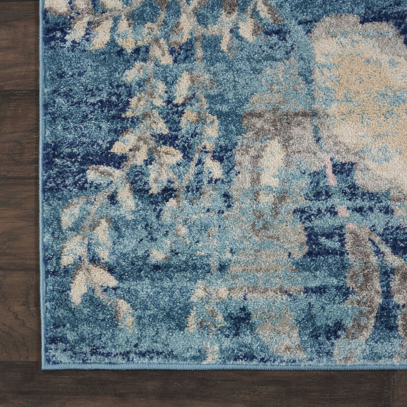 Tranquil TRA02 Turquoise 8'10" x 11'10" Rug