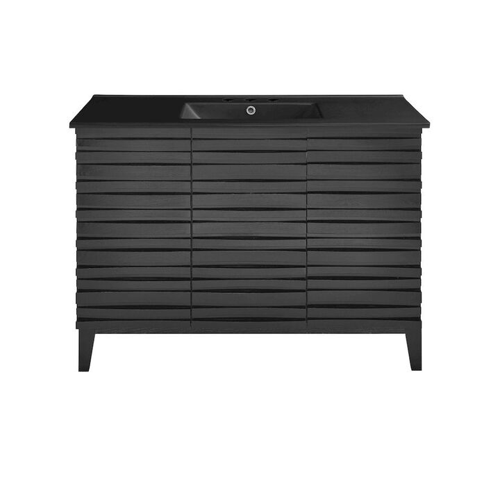 Cascade 48 in. Bathroom Vanity with 3-Hole Ceramic Sink Top