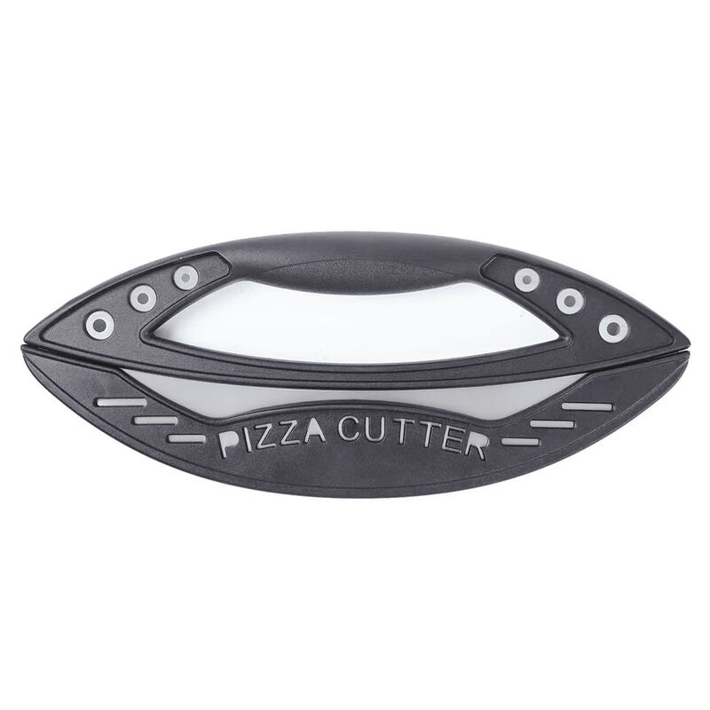 12" Stainless Steel Pizza Cutter Rocker Blade with Cover image number 3