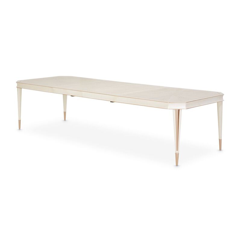 Michael Amini La Rachelle Rectangular Dining Table - Champagne