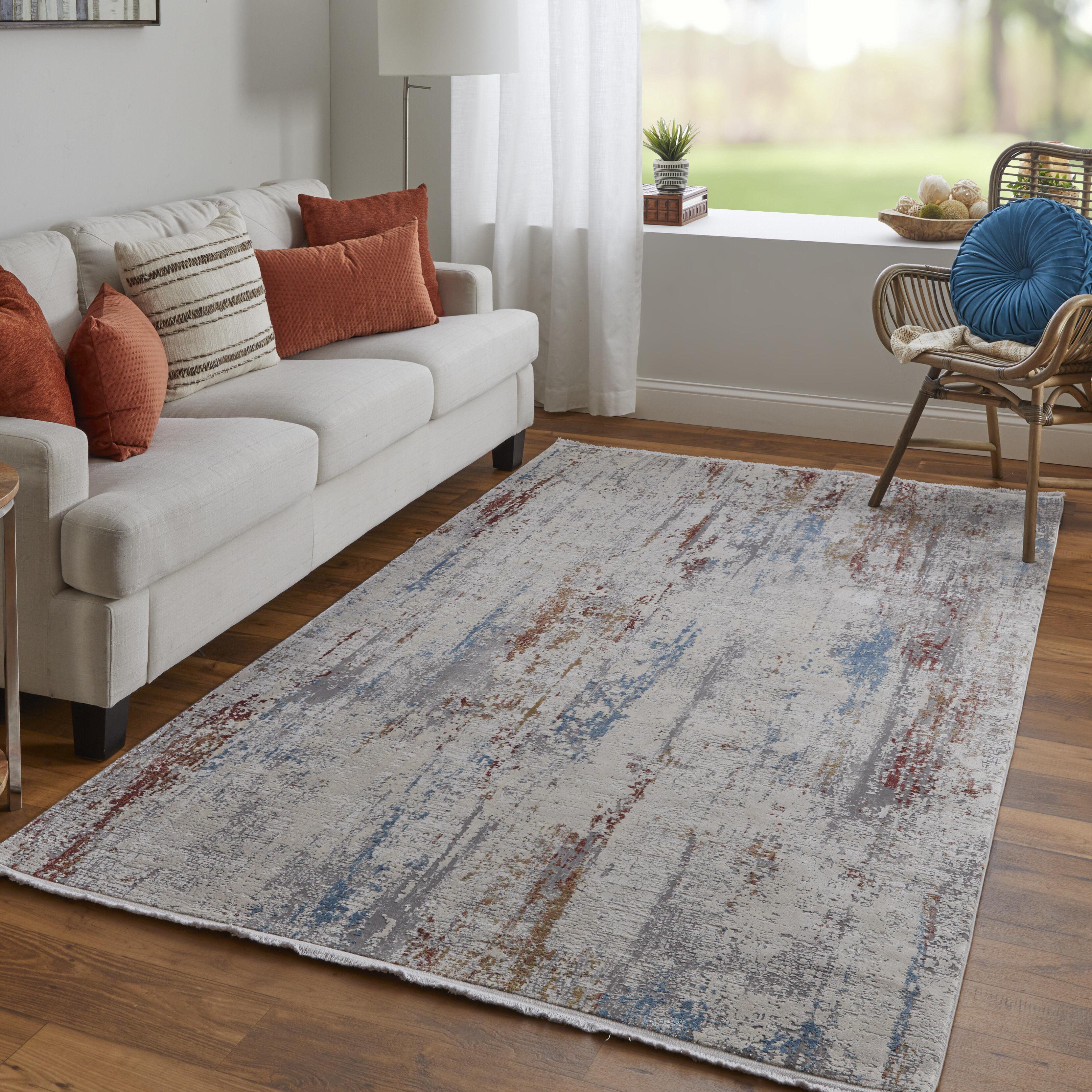 Cadiz 3903F Gray/Red/Blue 3'1