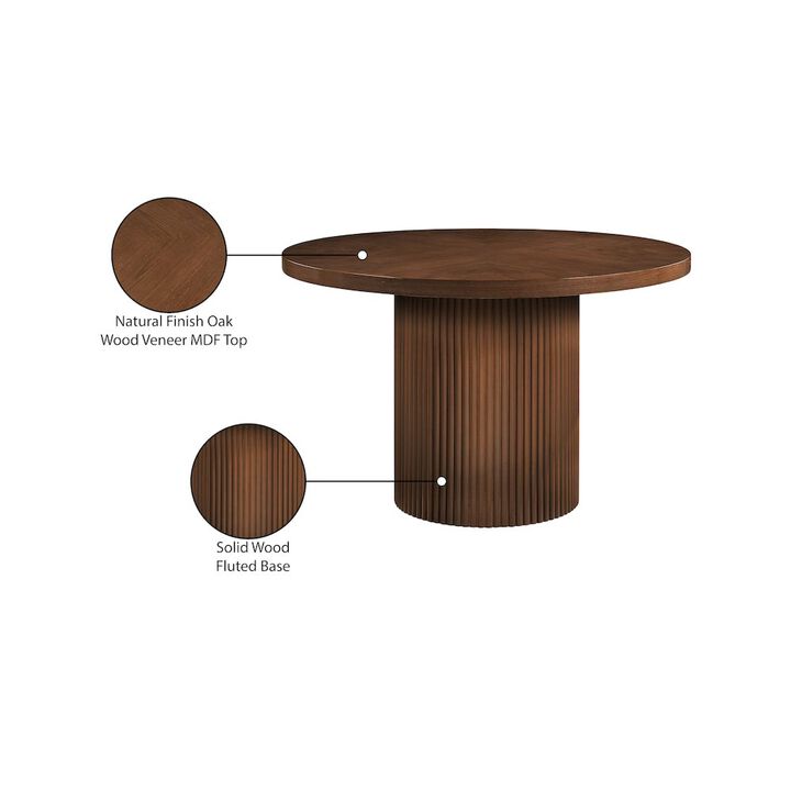 Meridian Furniture Belinda Brown Oak Veneer Dining Table
