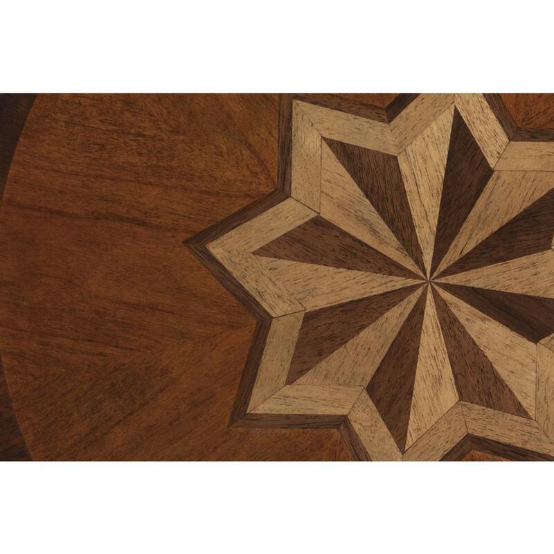 Butler Specialty Company Dalton Round  15.75W Side Table, Medium Brown