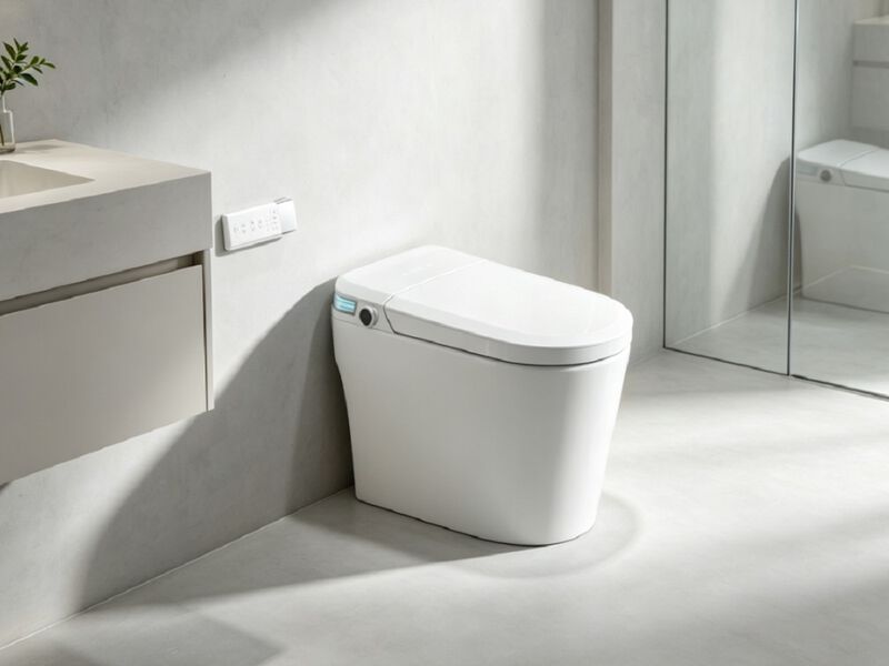 Smart Toilet with Built-In Tank for Low Water Pressure Homes and Full Feature Set image number 1
