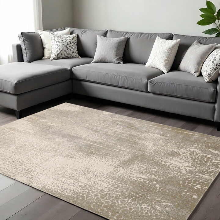 HomeRoots Abstract Area Rug