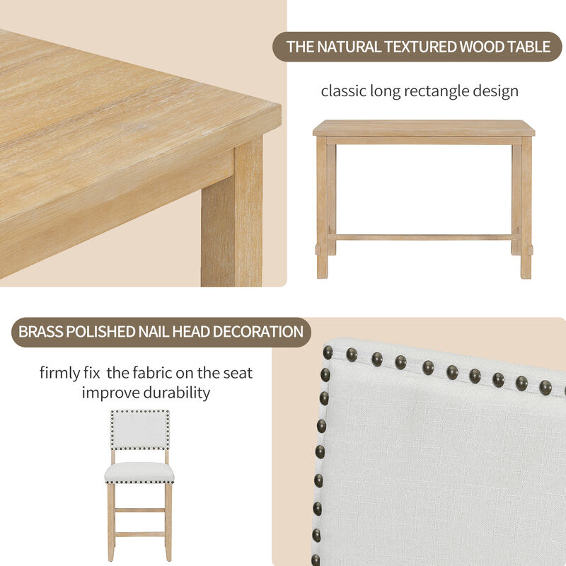 Merax 5-Piece Counter Height Dining Set