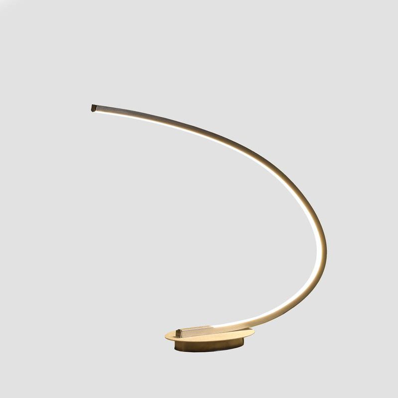 Hivvago 16" Silver Metal Desk Led Table Lamp