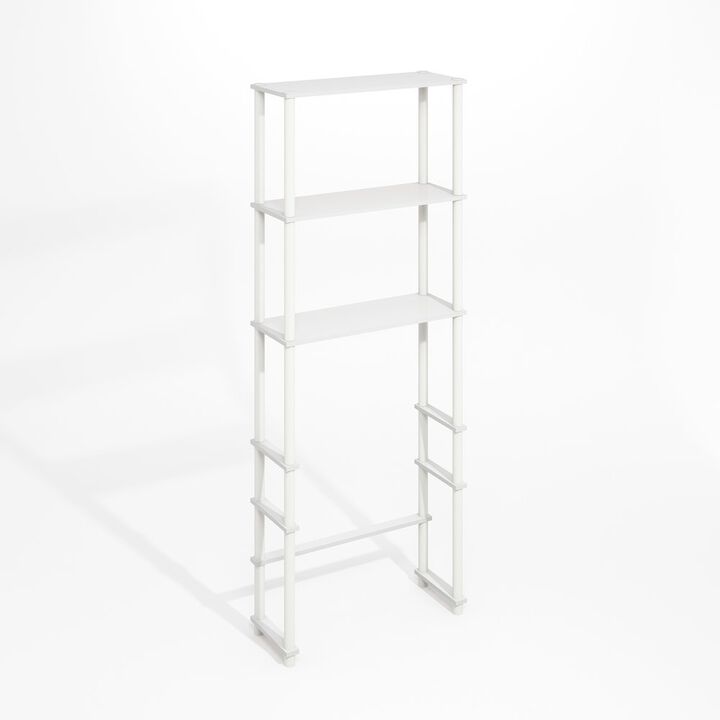 Turn-N-Tube Freestanding Over-The-Toilet Storage Rack with 3 Shelves