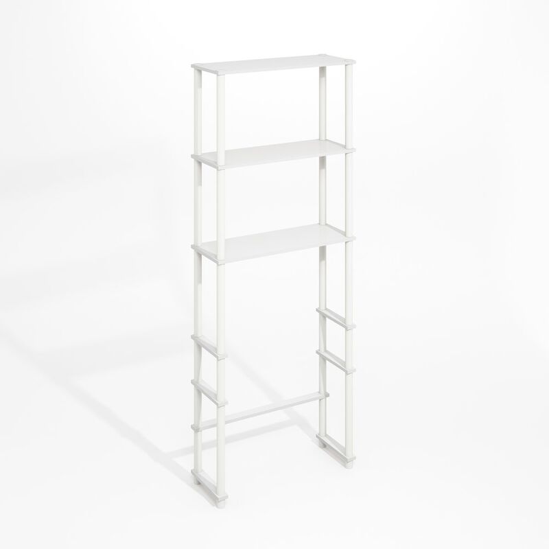Turn-N-Tube Freestanding Over-The-Toilet Storage Rack with 3 Shelves