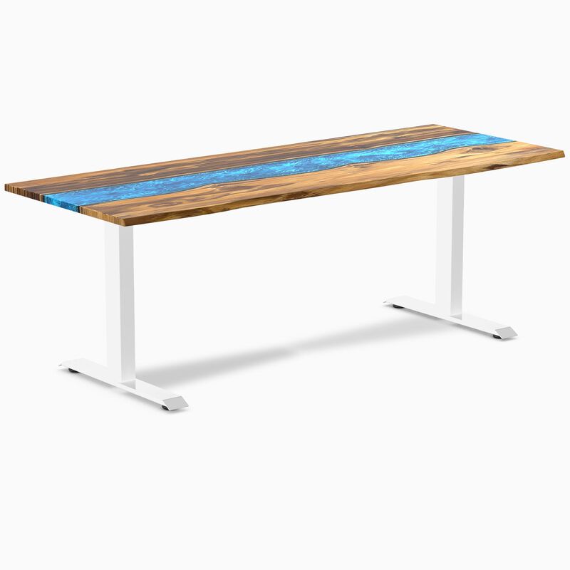 Desky Resin Hardwood Office Desk image number 0