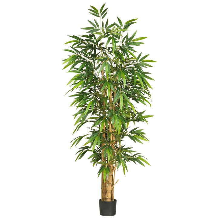 Nearly Natural 6-ft Belly Bamboo Tree w/1088 Lvs