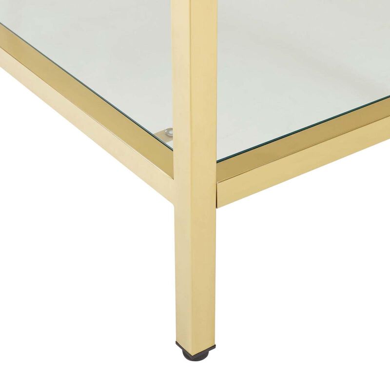 Modway EEI-4001-GLD-WHI Kingsley Bathroom Vanity, 60 Inch, Gold image number 7