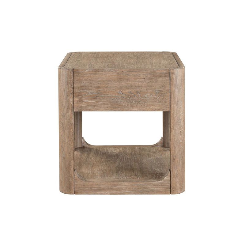 Liberty Furniture 3 Piece Living Room Set Rectangular Cocktail Table, 2 End Tables - Clay Oak Wood image number 7
