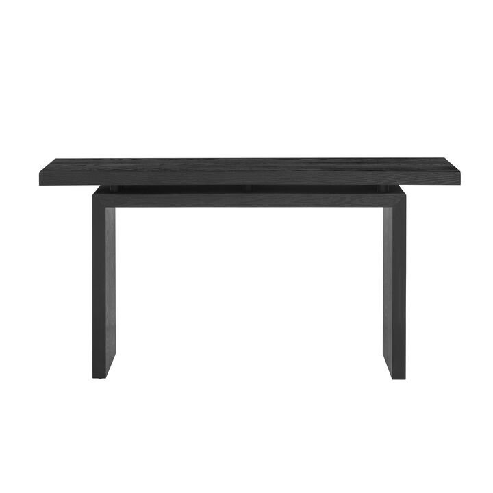 Merax Modern Simple Style Ash Veneer Console Table