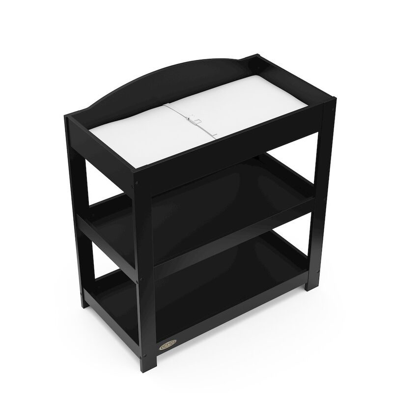 Graco Customizable Changing Table with Water-Resistant Changing Pad - (Black)