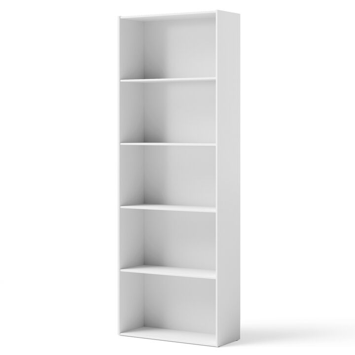 5-Shelf Storage Bookcase Modern Multi-Functional Display Cabinet Furniture
