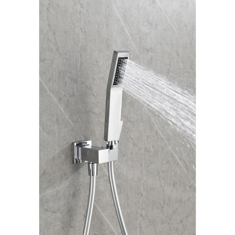 Luxury Wall-Mounted Rain Mixer Shower Set