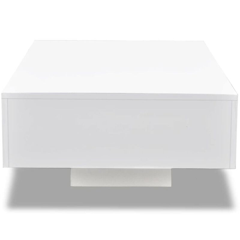 vidaXL Coffee Table High Gloss White, 244022