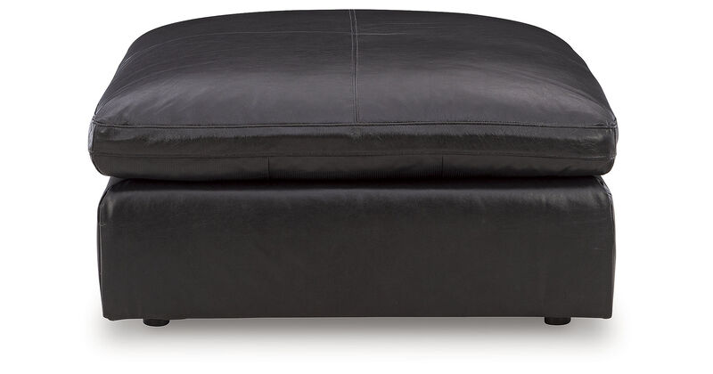 Emilia Oversized Leather Accent Ottoman image number 2