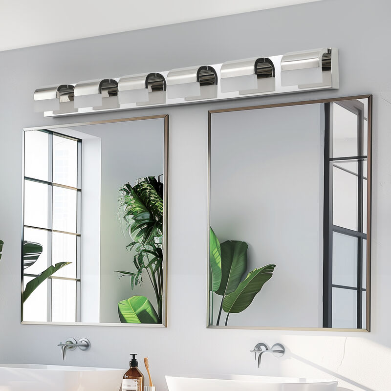 ELEMENT ACE Dimmable 6-Light LED Bathroom Vanity Lighting Fixture Over Mirror Hardwired Wall Mount Light Suitable for Bathroom Dressing Room Powder Room image number 3