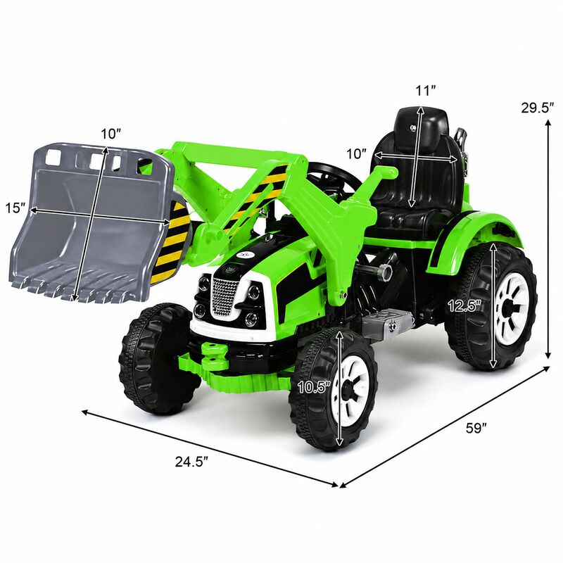 12V Battery Powered Kids Ride-On Dumper Truck for Outdoor Play image number 2