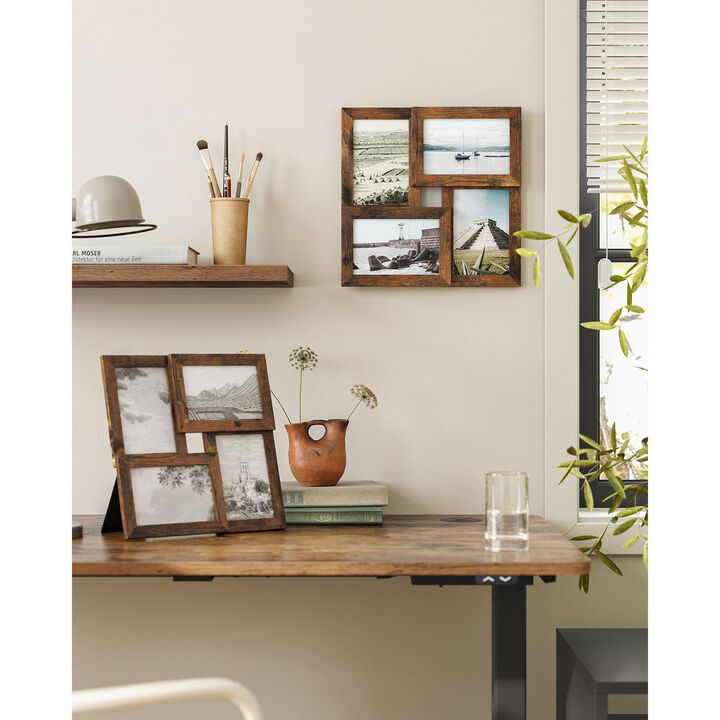 4x6 Collage Picture Frames Set of 4 Multi Photo Wall Frames