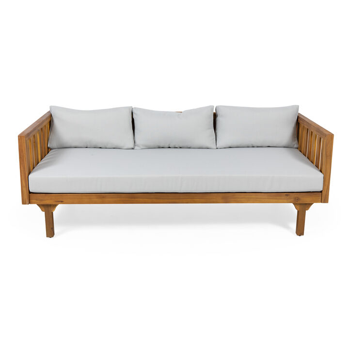 Merax Outdoor Wood Frame 3 Seats Sofa