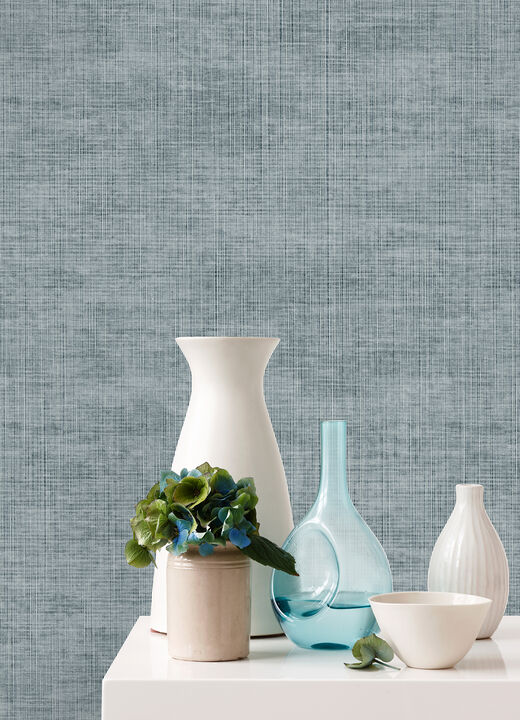 Yawen Blue String Wallpaper (Set of 2)