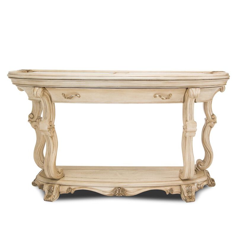 Starlight Canyon Home French Country Furniture &ndash; Beige Console Table for Entryway or Wall Use image number 2